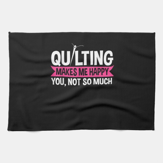 Quilter Quilting Sewing Gifts Theedoek (Horizontaal)