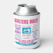 Quilter Quottes Quilters Rule Blikjeskoeler (Blikje Voorkant)