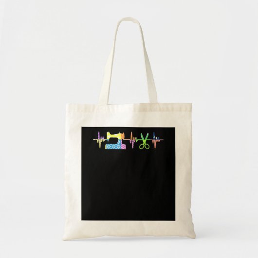 Quilter Sewing Heartbeat - Quilter Lover Tote Bag (Voorkant)