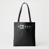 Quilter Sewing Heartbeat - Quilter Lover Tote Bag (Voorkant)
