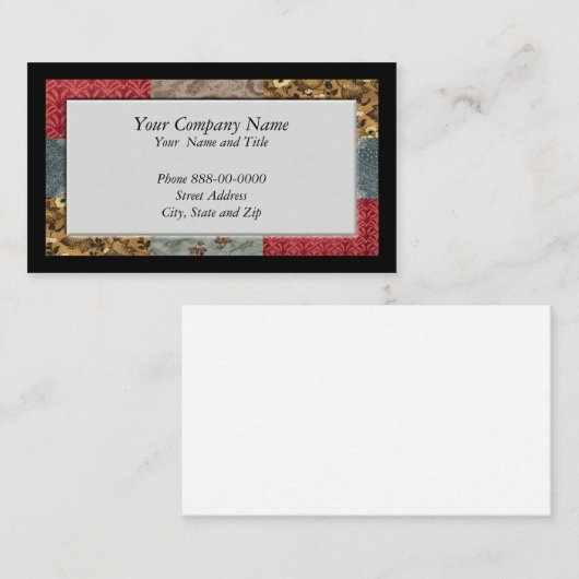 Quilter-Visitekaartje Visitekaartje (Voorkant / Achterkant)