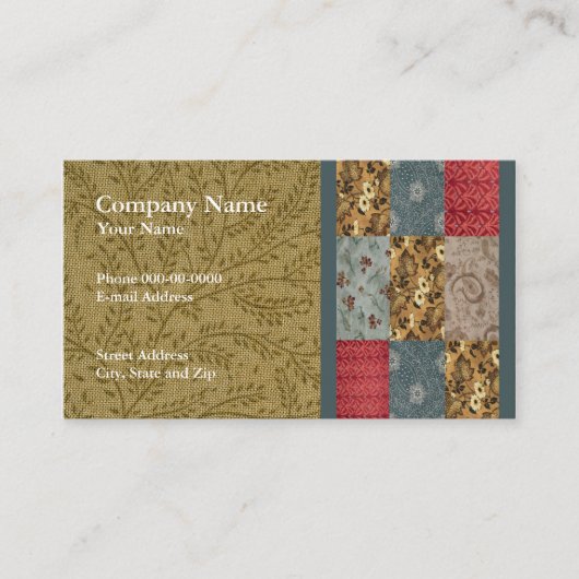 Quilter-Visitekaartje Visitekaartje (Voorkant)