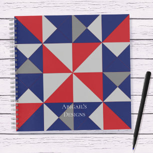Quilters Americana Pinwheels Quilt Block Notitieboek