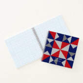 Quilters Americana Pinwheels Quilt Block Notitieboek (Binnen)