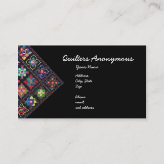 Quilters Anonymous Visitekaartje