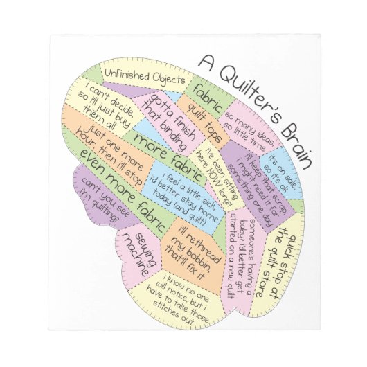 Quilter's Brain Notitieblok (Voorkant)