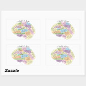 Quilter's brein rechthoekige sticker (Vel)