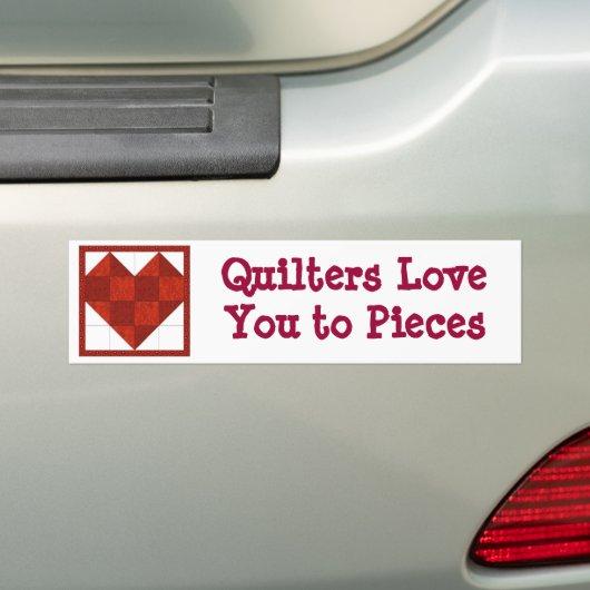 Quilter's Bumpersticker (Op auto)