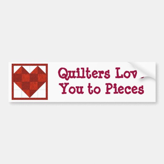 Quilter's Bumpersticker (Voorkant)