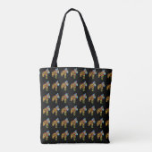Quilters Dala Horse Boodschaptas Tote Bag (Achterkant)