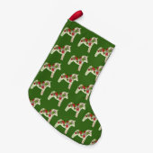 Quilter's Dala Horse Kleine Kerstsok (Voorkant (Hangend))