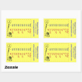 Quilters en Riolenwerf Metingen Sticker (Vel)