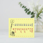 Quilters en rioleringsritmetingen briefkaart (Staand voorkant)