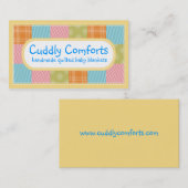 Quilters fabric-stalen, plakkaatkaarten visitekaartje (Voorkant / Achterkant)