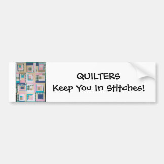Quilters houden je in titels! Bumpersticker