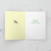 Quilter's kerstdala Horse Kaart (Binnen)