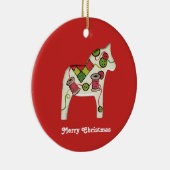 Quilter's kerstversiering keramisch ornament (Rechts)