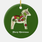 Quilter's kerstversiering keramisch ornament (Achterkant)