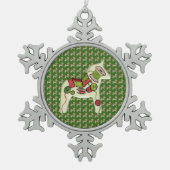 Quilter's kerstversiering tin sneeuwvlok ornament (Voorkant)