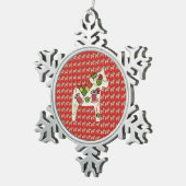 Quilter's kerstversiering tin sneeuwvlok ornament (Rechts)