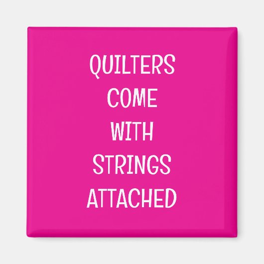 Quilters komen met strings magneet (Voorkant)