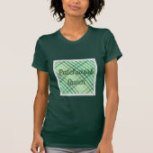 Quilter's Leuk T-shirt, Groene Quilt Patchwork, T-shirt (Voorkant)