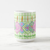 Quilter's Mok - Quote - Closesline-Quilt Squares (Center)