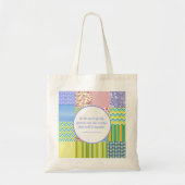 Quilters Patchwork Quiltwinkel Promotie Tote Bag (Voorkant)