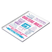 Quilters Quilting Quote Notitieboek (Linkerzijde)