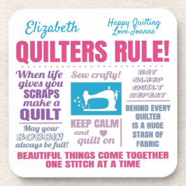 Quilters Quilting Quottes Bier Onderzetter