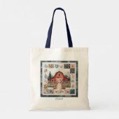 Quilter's Red Barn Neppatchwork Tote Bag (Achterkant)