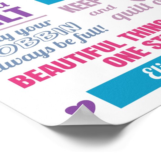 Quilters Rule Quilting Poster (Hoek)