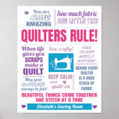 Quilters Rule Quilting Poster (Voorkant)