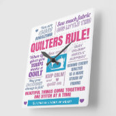 Quilters Rule Quilting Vierkante Klok (Hoek)