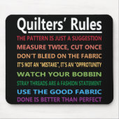 Quilters Rules Muismat (Voorkant)