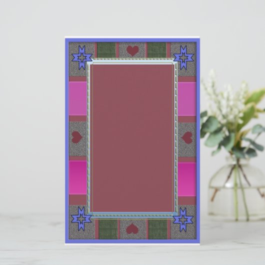 quilter's vreugde briefpapier (Staand voorkant)