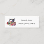 Quilting Business Minimal Design Mini Visitekaartje (Voorkant)