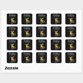 Quilting Chick #4 Vierkante Sticker (Vel)