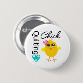 Quilting Chick Ronde Button 5,7 Cm (Voorkant /achterkant)