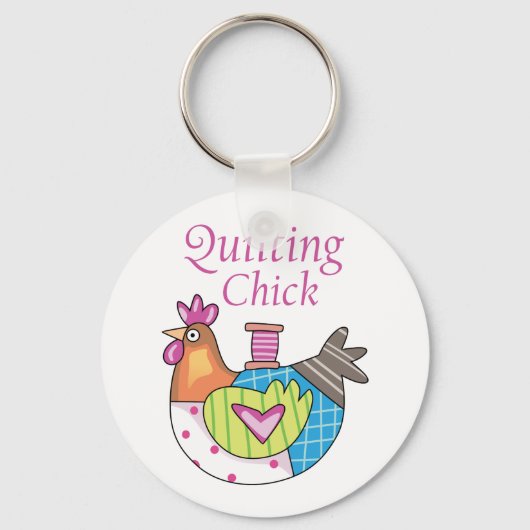Quilting Chick Sleutelhanger (Voorkant)
