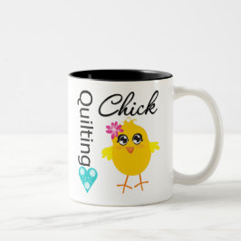 Quilting Chick Tweekleurige Koffiemok