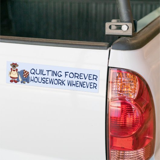 Quilting Forever Bumpersticker (Op Truck)
