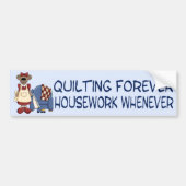 Quilting Forever Bumpersticker (Voorkant)