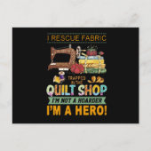 Quilting Gift | I Rescue Fabric Trapped the Quilt Briefkaart (Voorkant)