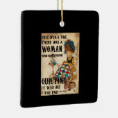 Quilting Gifts | Het was mij het einde Keramisch Ornament (Rechts)