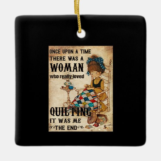 Quilting Gifts | Het was mij het einde Keramisch Ornament (Voorkant)