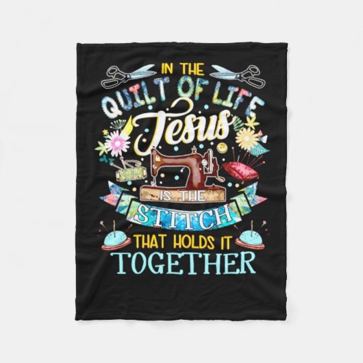 Quilting Gifts | In het leven van Jezus Fleece Deken (Voorkant)