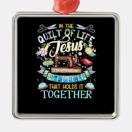 Quilting Gifts | In het leven van Jezus Metalen Ornament (Voorkant)