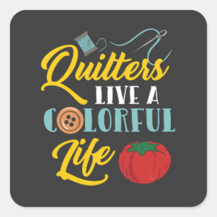 Quilting Gifts Vierkante Sticker