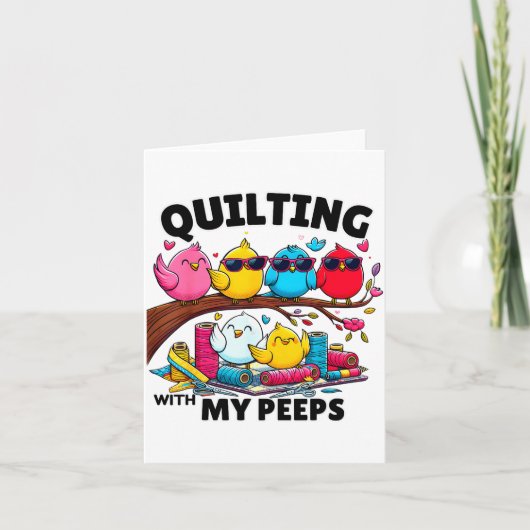 Quilting Hanging With My Funny Women Toddler Kids  Kaart (Voorkant)